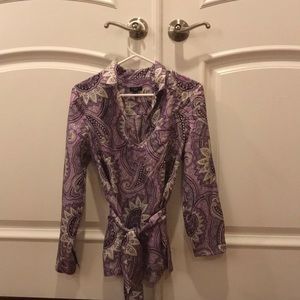 Talbots Paisley blouse size 6